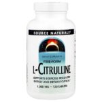 L-цитруллин, 1000 мг, 120 таблеток — Source Naturals