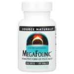 MegaFolinic™, 800 мкг, 120 таблеток — Source Naturals