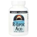 R-липоевая кислота, 100 мг, 120 таблеток — Source Naturals
