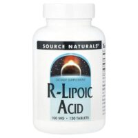 R-липоевая кислота, 100 мг, 120 таблеток — Source Naturals