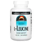 L-лейцин, 500 мг, 240 капсул — Source Naturals