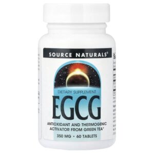 EGCG, 350 мг, 60 таблеток — Source Naturals