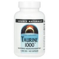 Таурин 1000™, 1000 мг, 60 капсул — Source Naturals