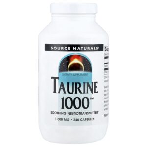 Taurine 1000™, таурин, 1000 мг, 240 капсул — Source Naturals