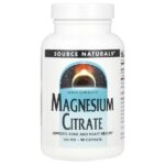 Цитрат магния, 133 мг, 90 капсул — Source Naturals