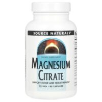 Цитрат магния, 133 мг, 90 капсул — Source Naturals