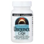 Убихинол, коэнзим QH, 100 мг, 30 мягких таблеток — Source Naturals