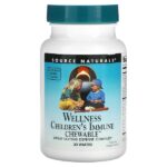 Wellness Children's Immune Chewable™, со вкусом ягод, 30 жевательных таблеток — Source Naturals