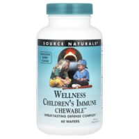 Wellness Children's Immune Chewable™, вкусные ягоды, 60 вафель — Source Naturals