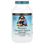 Wellness Children's Immune Chewable™, с ягодным вкусом, 120 жевательных таблеток — Source Naturals