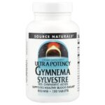 Ultra Potency Gymnema Sylvestre, 550 мг, 120 таблеток — Source Naturals