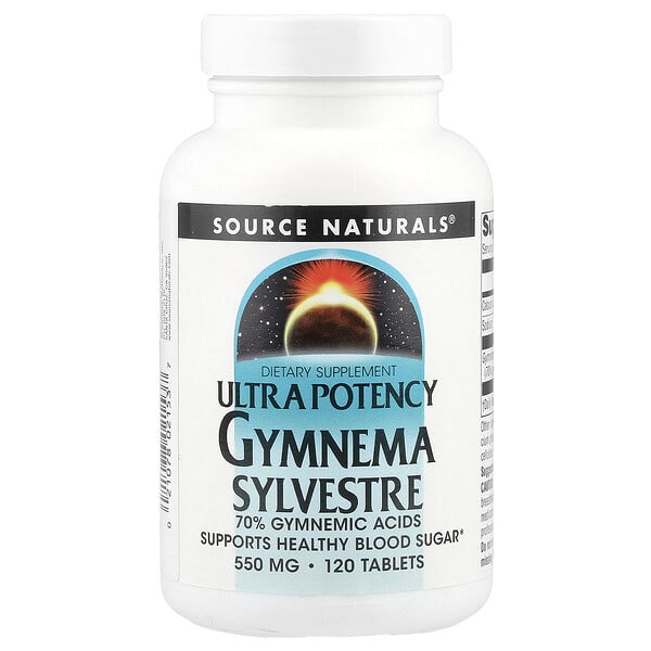 sns02153_v_54.jpg Ultra Potency Gymnema Sylvestre, 550 мг, 120 таблеток — Source Naturals