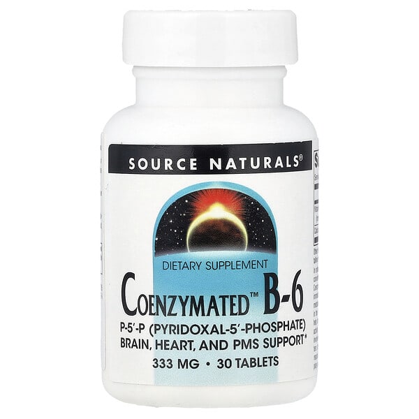 sns02195_v_36.jpg Coenzymated™, витамин B6, 30 таблеток — Source Naturals