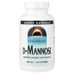 D-манноза, 500 мг, 120 капсул — Source Naturals