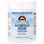 Magnesium Serene™, Peaceful Body, ягодный вкус, 141,7 г (5 унций) — Source Naturals