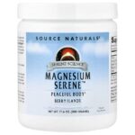 Magnesium Serene™, с ягодным вкусом, 500 г (17,6 унции) — Source Naturals