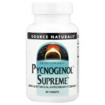 Пикногенол Supreme, 30 таблеток — Source Naturals