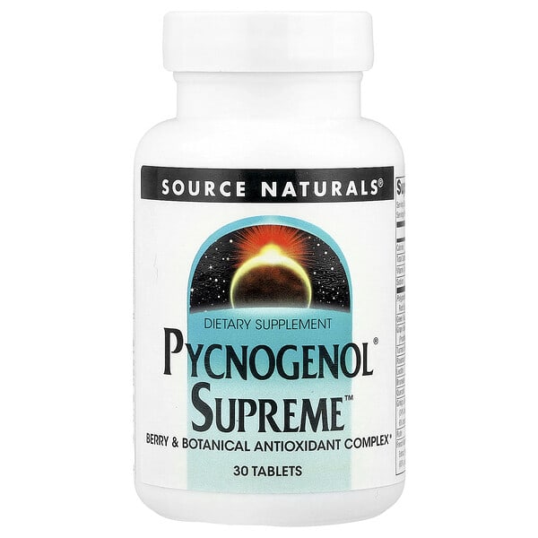 sns02219_v_38.jpg Пикногенол Supreme, 30 таблеток — Source Naturals