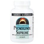 Pycnogenol® Supreme™, 60 таблеток — Source Naturals