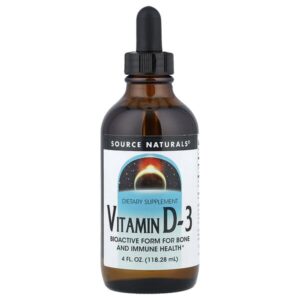 витамин D3, 118,28 мл (4 жидк. унции) — Source Naturals