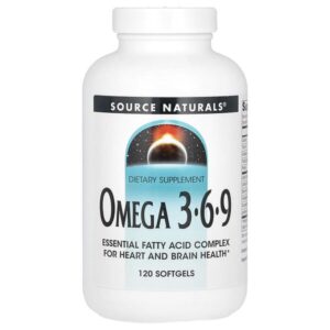 Omega-3, 6, 9, 120 капсул — Source Naturals