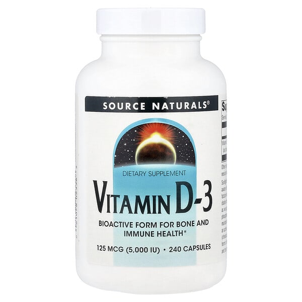 sns02338_v_44.jpg витамин D3, 125 мкг (5000 МЕ), 240 капсул — Source Naturals