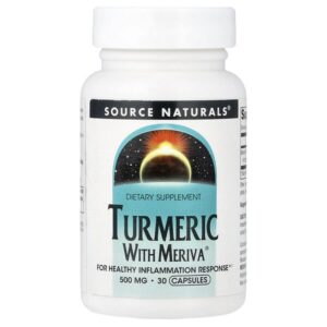 куркума с Meriva®, 500 мг, 30 капсул — Source Naturals
