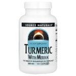 куркума с Meriva®, 500 мг, 120 капсул — Source Naturals