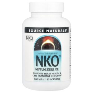 NKO™, масло криля Нептуна, 500 мг, 120 мягких таблеток — Source Naturals