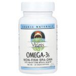 веганские омега-3, 30 веганских капсул — Source Naturals
