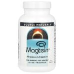 Magtein®, L-треонат магния, 90 капсул — Source Naturals