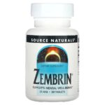 Зембрин, 25 мг, 30 таблеток — Source Naturals