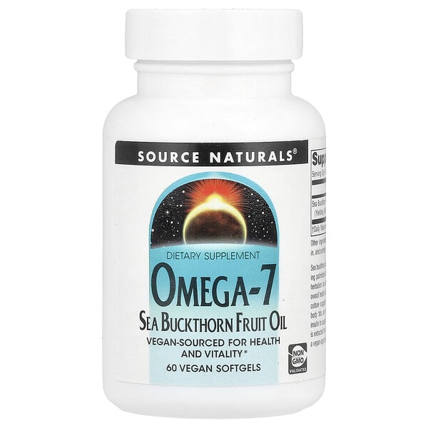 sns02554_v_39.jpg Omega-7, Масло плодов облепихи, 60 вегетарианских мягких таблеток — Source Naturals