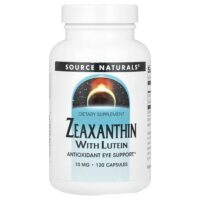 Зеаксантин с лютеином, 10 мг, 120 капсул — Source Naturals
