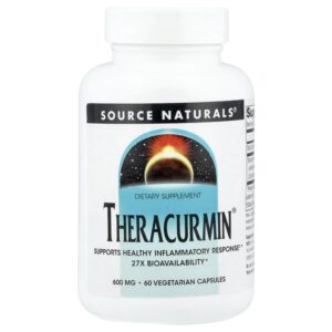 Theracurmin®, 600 мг, 60 вегетарианских капсул — Source Naturals