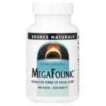 MegaFolinic™, 800 мкг, 240 таблеток — Source Naturals