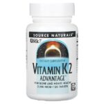 Vitamin K2 Advantage, 2200 мкг, 120 таблеток — Source Naturals