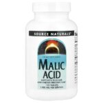 яблочная кислота, 2500 мг, 120 таблеток — Source Naturals