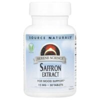 Serene Science®, экстракт шафрана, 15 мг, 30 таблеток — Source Naturals