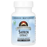 Serene Science®, экстракт шафрана, 15 мг, 60 таблеток — Source Naturals