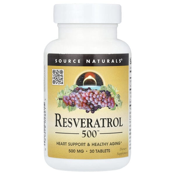sns02821_v_8.jpg Ресвератрол 500™, 500 мг, 30 таблеток — Source Naturals