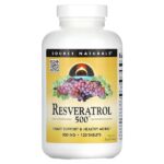 Ресвератрол 500™, 500 мг, 120 таблеток — Source Naturals