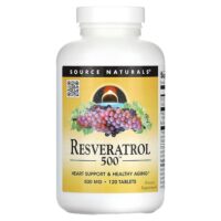 Ресвератрол 500™, 500 мг, 120 таблеток — Source Naturals