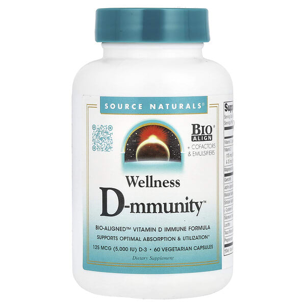 sns02872_v_24.jpg Wellness D-mmunity™, 60 вегетарианских капсул — Source Naturals