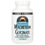 Глицинат магния, 120 таблеток — Source Naturals