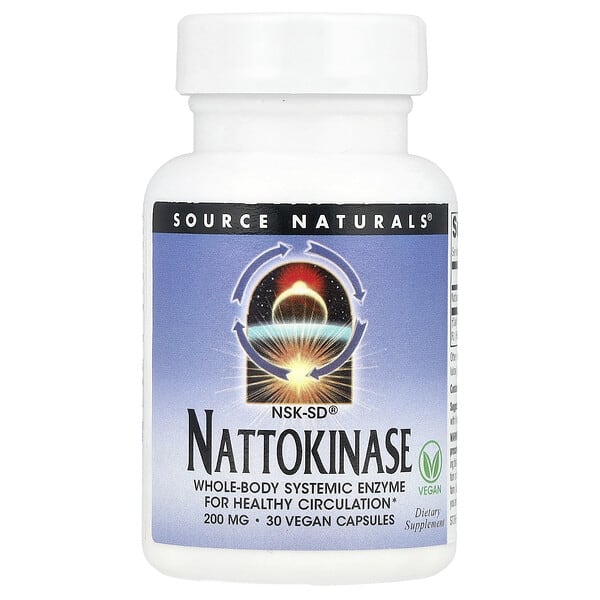 sns02940_v_8.jpg NSK-SD®, наттокиназа, 200 мг, 30 веганских капсул — Source Naturals