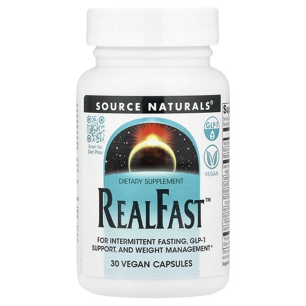 sns02945_v_8.jpg RealFast™, 30 веганских капсул — Source Naturals