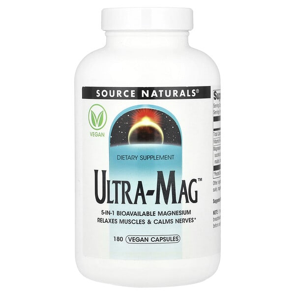 sns02952_v_8.jpg Ultra-Mag™, 180 веганских капсул — Source Naturals