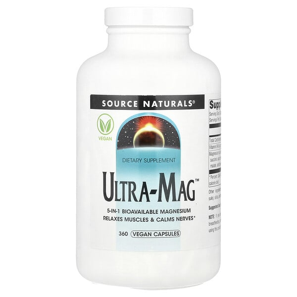 sns02953_v_8.jpg Ultra-Mag™, 360 веганских капсул — Source Naturals