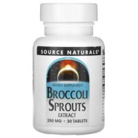 экстракт ростков брокколи, 30 таблеток (250 мг в 1 таблетке) — Source Naturals